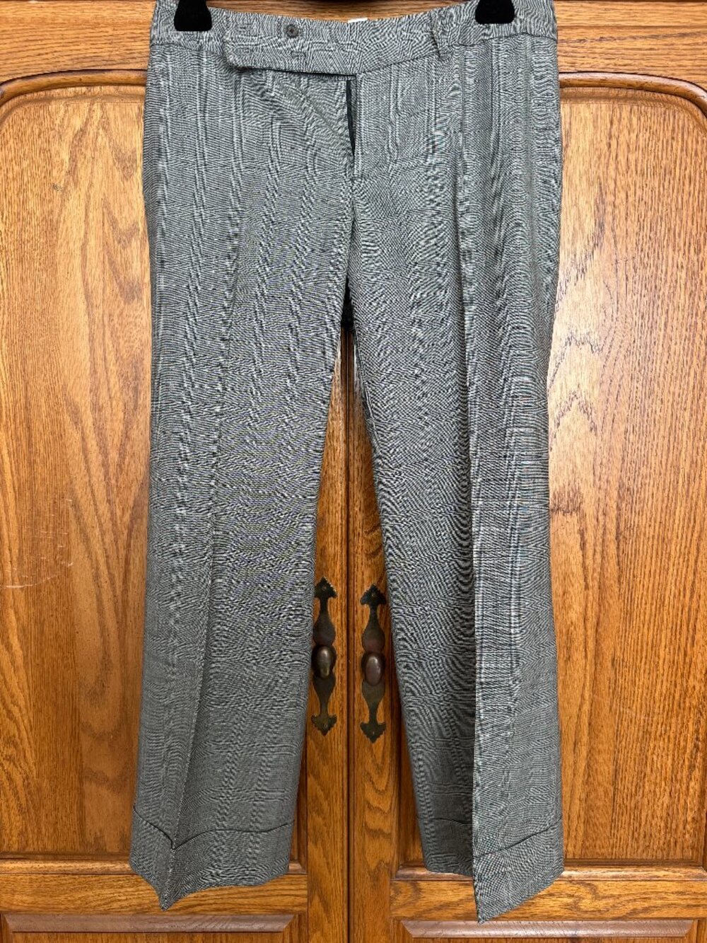 Banana Republic Gray Glen Plaid Trousers